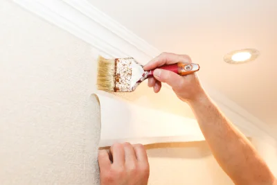Pose de papier peint à Meussia — revêtements muraux et toiles de verre